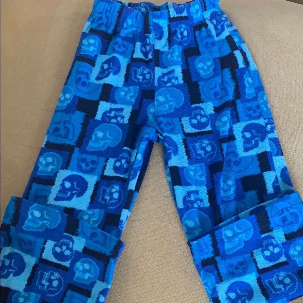 Blue Skull Pajama Pants